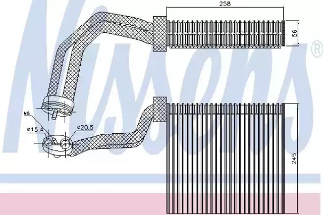 Испаритель кондиционера 92293 NISSENS