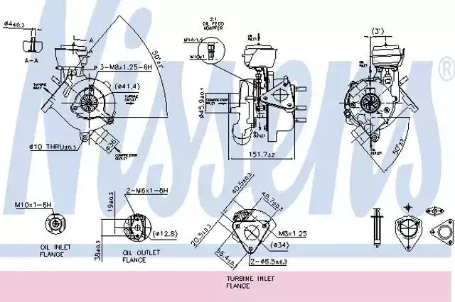 NISSENS 93038 Турбина в наличии Винница