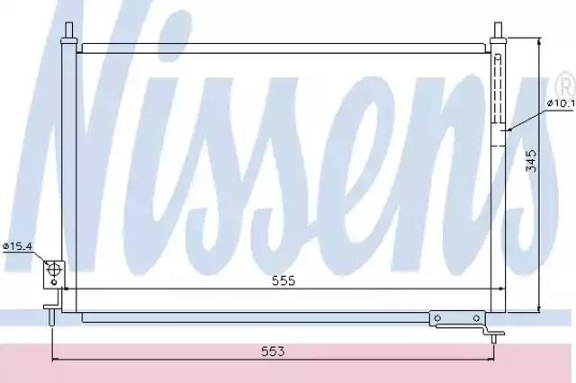 Радиатор кондиционера 940008 NISSENS
