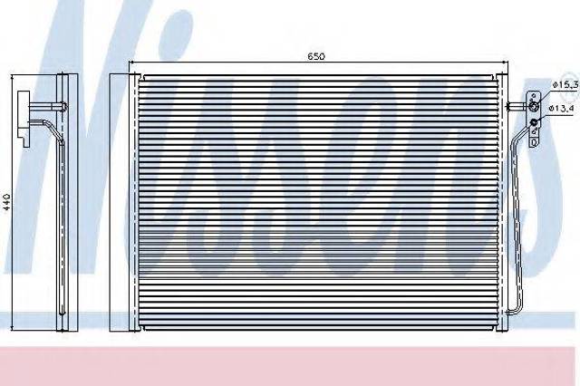 Радиатор охлаждения кондиционера 940045 NISSENS