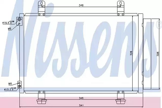 Конденсатор кондиционера 940079 NISSENS