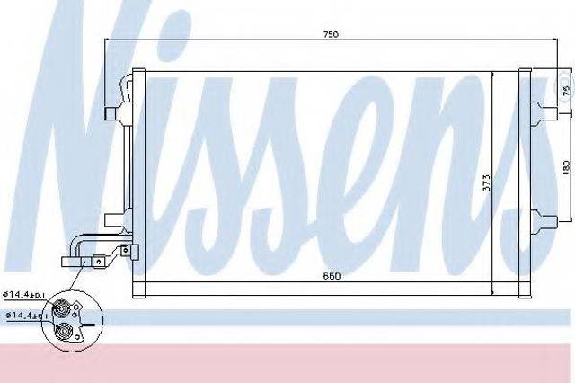 Конденсер 940086 NISSENS