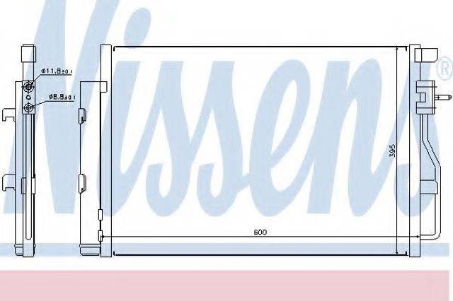 Конденсатор кондиционера 940246 NISSENS