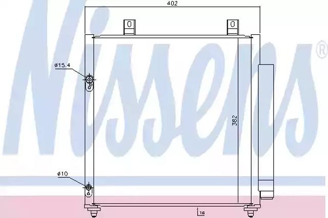 Радиатор охлаждения кондиционера 940447 NISSENS