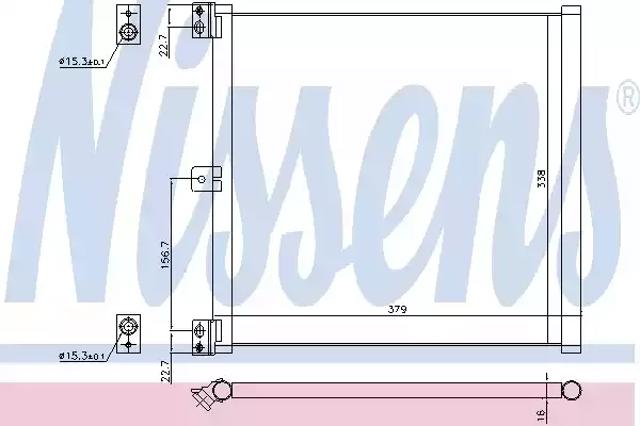 Трубопроводы и радиатор кондиционера 940703 NISSENS