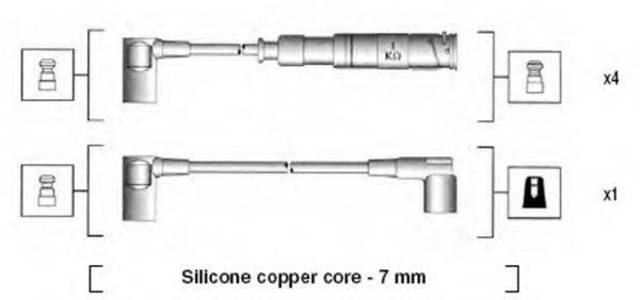 Высоковольтные провода  941115020651 MAGNETI MARELLI