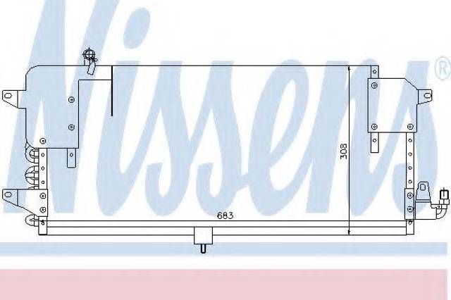 Конденсатор кондиционера 94174 NISSENS