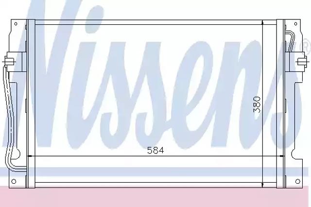 Радиатор системы охлаждения кондиционера Volvo 850