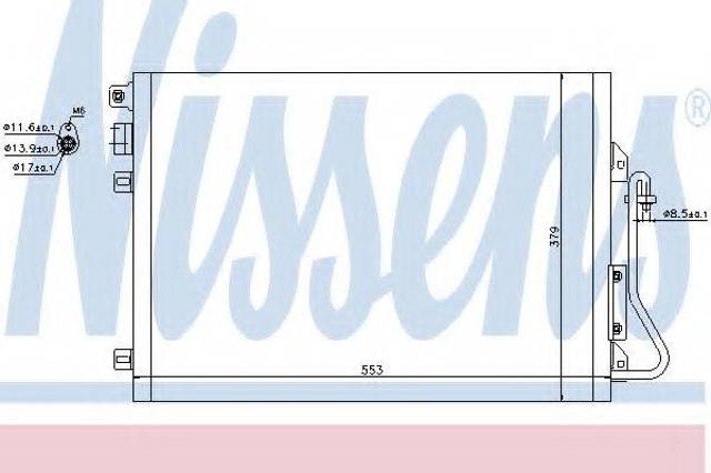 Конденсатор кондиционера 94439 NISSENS