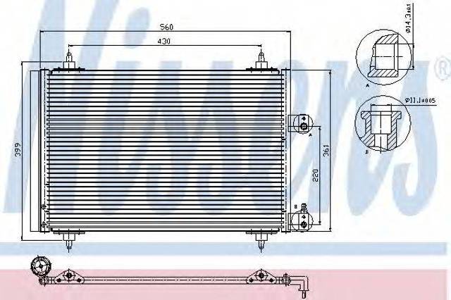 Конденсер Citroen C5 1