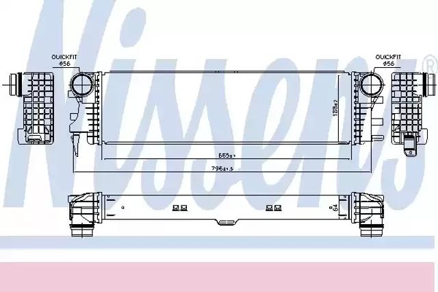 Интеркулер 96017 NISSENS
