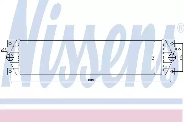 Радиатор интеркуллера 96767 NISSENS