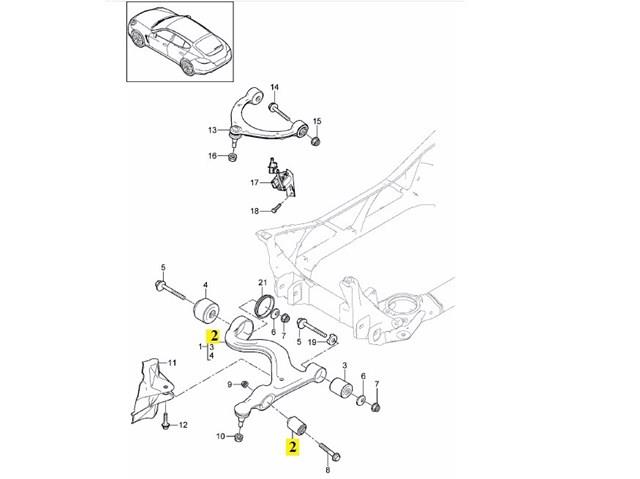 PORSCHE 97034124101 Сайлентблок переднего рычага в наличии Каменское