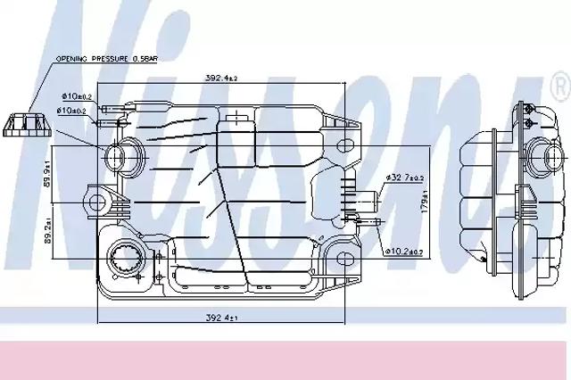 Бачок расширительный 996041 NISSENS
