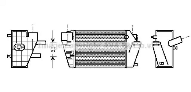 Радиатор интеркуллера AIA4187 AVA