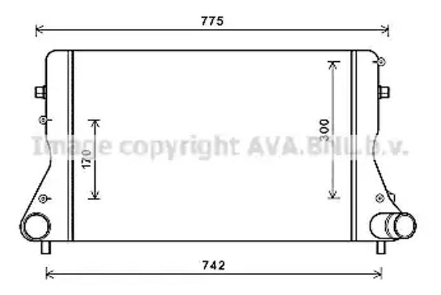 Радиатор интеркуллера AIA4386 AVA