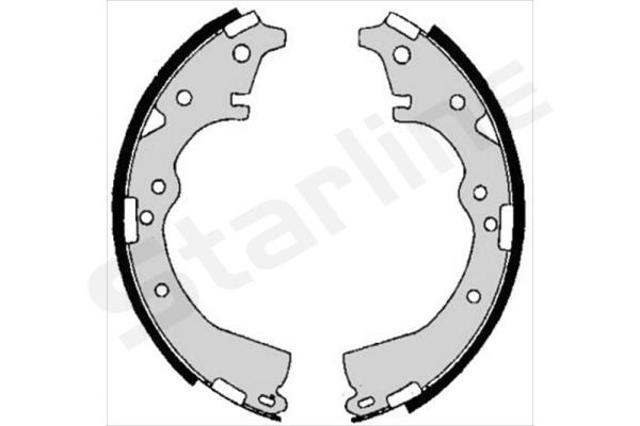 Задние барабанные колодки BC06650 STARLINE