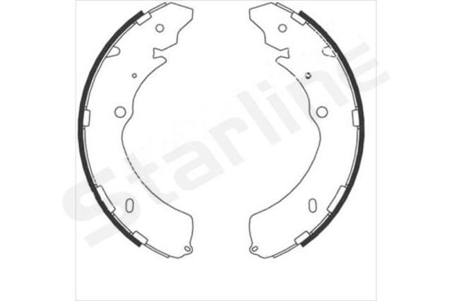 Барабанные тормозные колодки BC08910 STARLINE