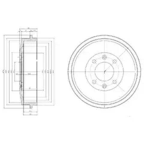 Задний барабан BF169 DELPHI