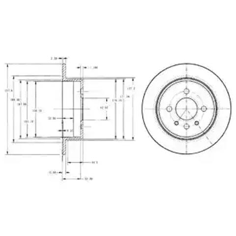 Дисковый тормоз BG2202 DELPHI