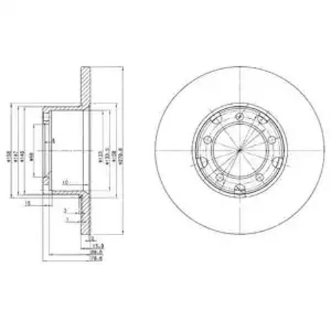 Ротор тормозной BG2265 DELPHI