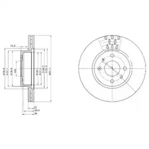 Ротор тормозной BG2413 DELPHI