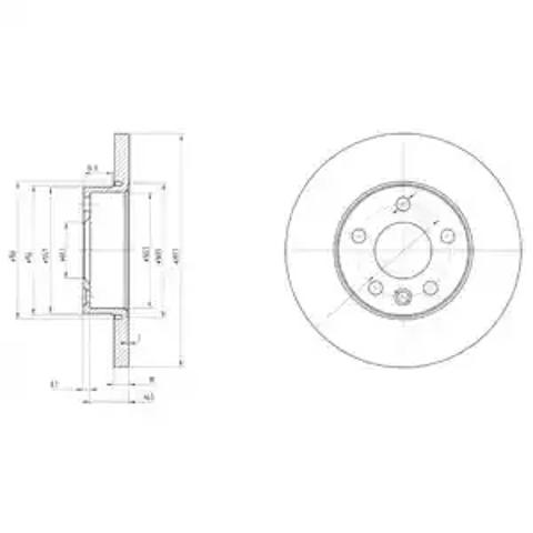 Ротор тормозной BG3415 DELPHI