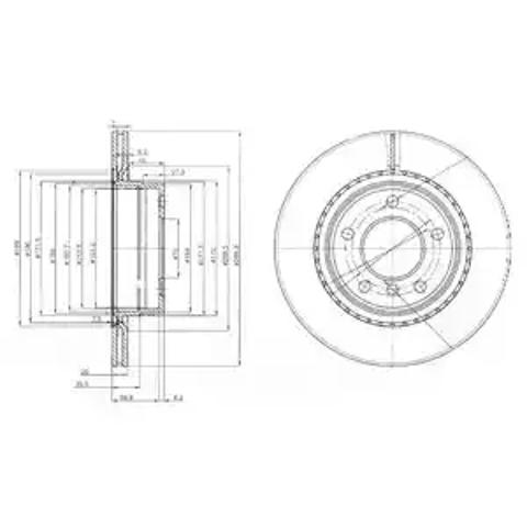 Дисковый тормоз BG3901C DELPHI