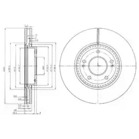 Ротор тормозной BG4011 DELPHI