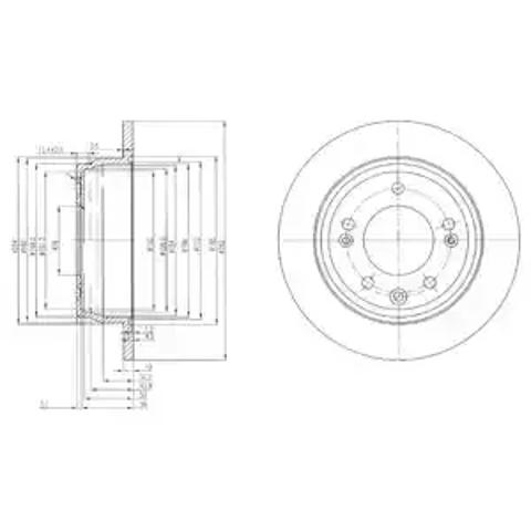 Ротор тормозной BG4082C DELPHI