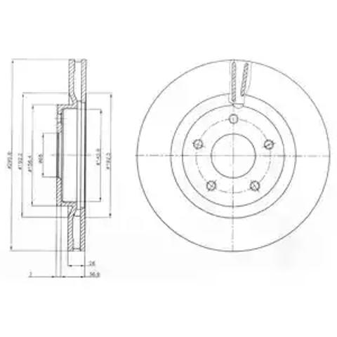 Ротор тормозной BG4109C DELPHI