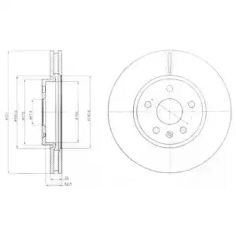 Тормоз дисковый передний BG4189C DELPHI