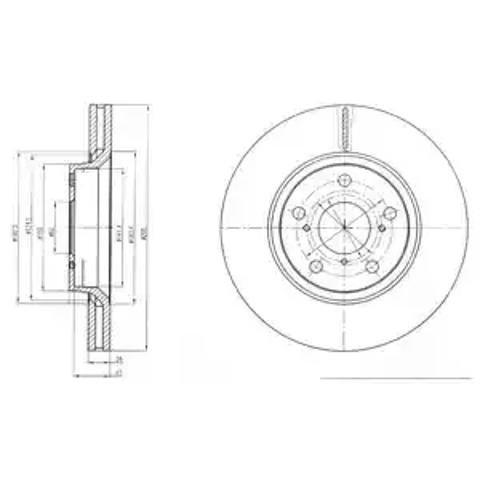 Ротор тормозной BG4236C DELPHI