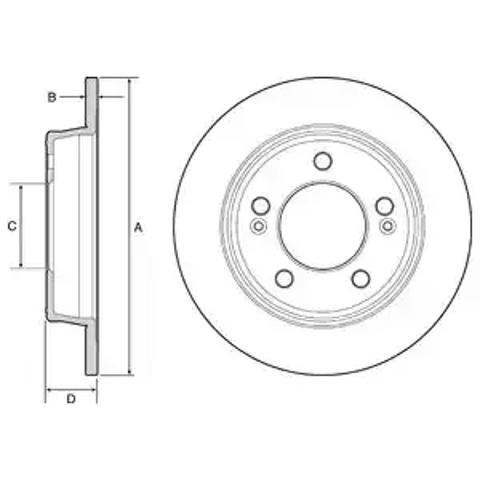 Тормозные диски BG4559C DELPHI