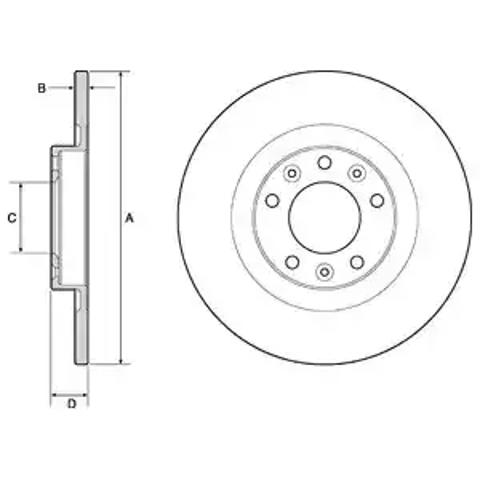Тормозные диски BG4662C DELPHI
