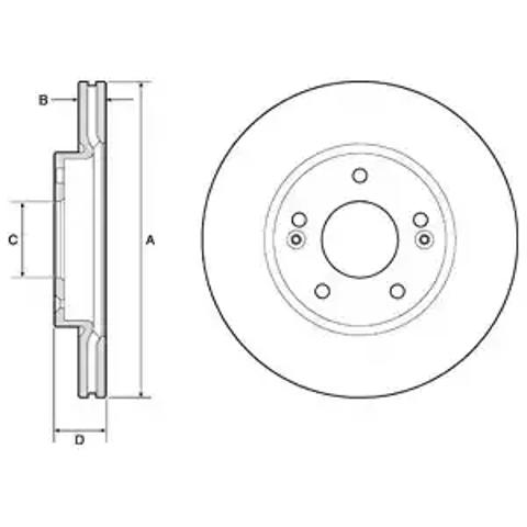 Ротор тормозной BG4745C DELPHI