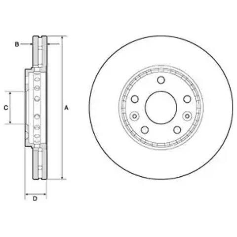 Ротор тормозной BG4815C DELPHI