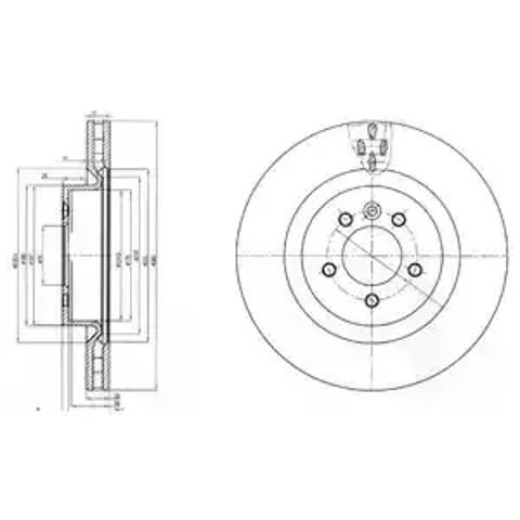 Диск тормозной передний BG9007C DELPHI