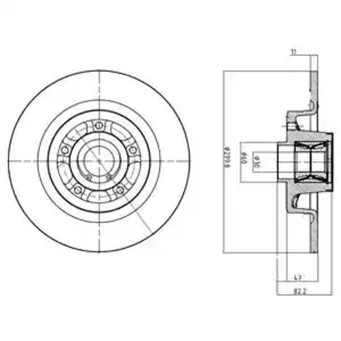 Тормозные диски BG9023RS DELPHI