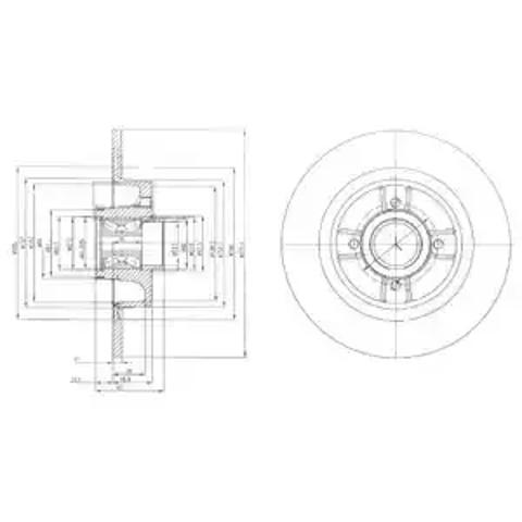 Дисковый тормоз BG9029RS DELPHI
