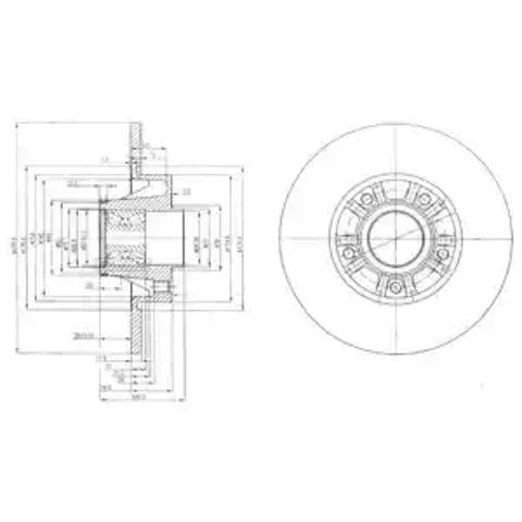 Диск тормозной задний BG9031RS DELPHI