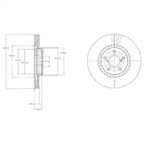 Ротор тормозной BG9074 DELPHI
