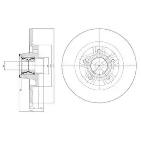 Тормозной диск BG9113RSC DELPHI
