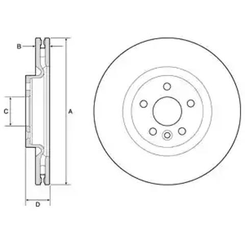 Диск тормозной передний BG9183C DELPHI
