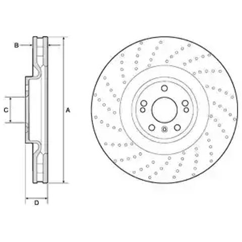Диск тормозной передний BG9185C DELPHI