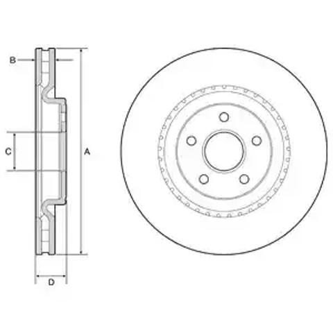 Ротор тормозной BG9213C DELPHI