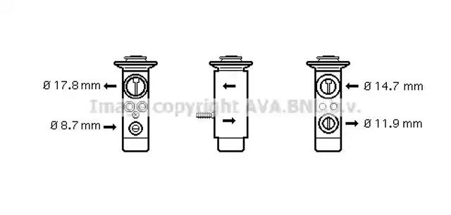 Терморегулирующий вентиль кондиционера BW1089 AVA