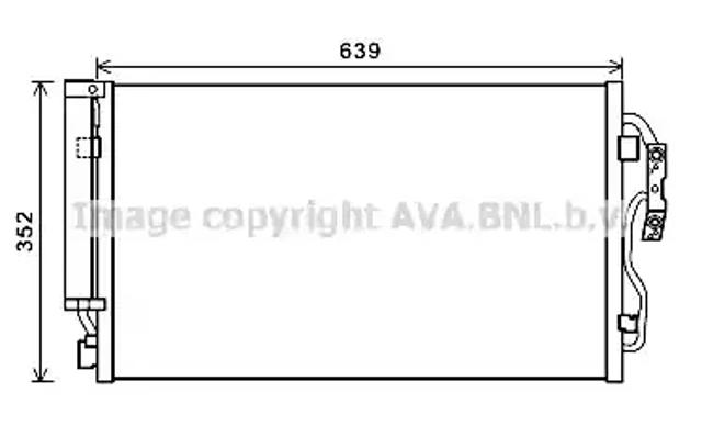 Радиатор системы охлаждения кондиционера BW5477D AVA