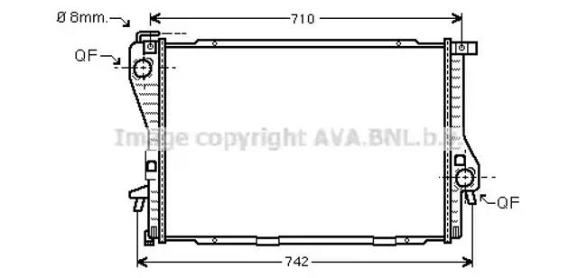 Радиатор BWA2233 AVA