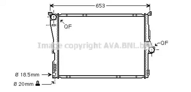 Радиатор BWA2291 AVA